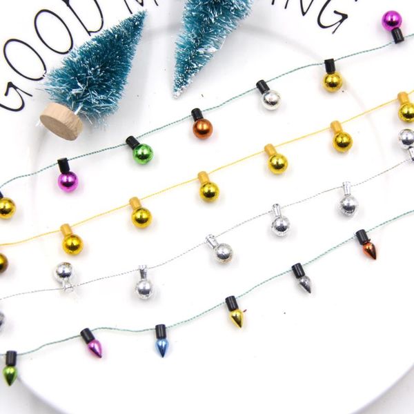 

3m/5m christmas garland diy bulbs colorful banner xmas tree hanging ornaments christmas party birthday decorations home supplies