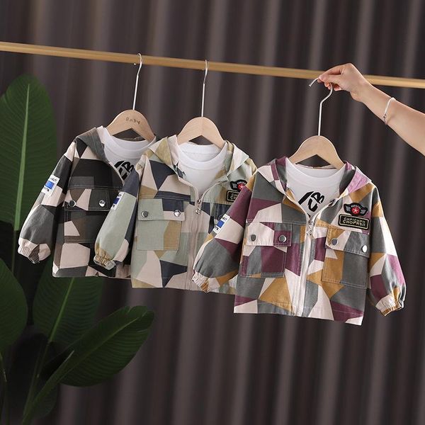 

jackets spring jacket for girls coats hooded baby boys clothes outerwear kids windbreaker autumn, Blue;gray
