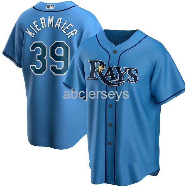 

stitched custom kevin kiermaier #39 blue baseball jersey xs-6xl, Black
