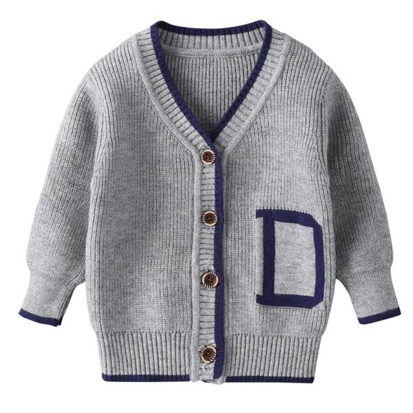 

cardigan spring autumn cotton sweater baby children's clothing boys girls knitted kids wear, Blue