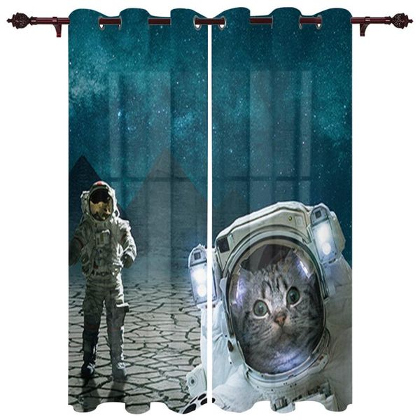 

exquisite home luxury curtains astronaut space cat living room dining room bedroom l exquisite translucent curtains