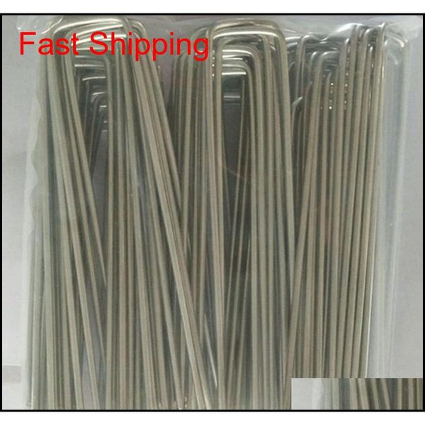 

garden landscape staples stainless steel u shape ground grass pins stake spikes pegs for securing qylwva sports2010