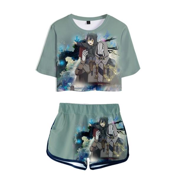 

men's t-shirts anime somali and the forest spirit cosplay 3d print suit short sleeve casual shirt loose set summer t-shirt trend shor, White;black