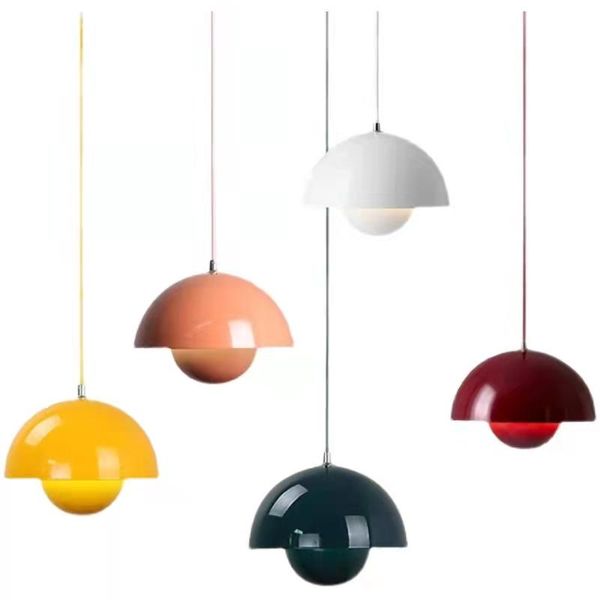 

pendant lamps modern flowerpot led pendent light creative iron island shop bar cafe hanging lamp dining room kitchen lighting fixtures
