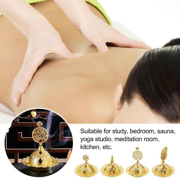 

fragrance lamps portable home decor arab style furnace buddhism tower metal incense burner burners censer holder