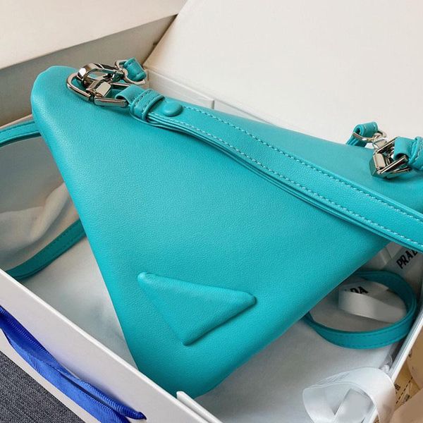 

new triangle bag quality crosssbody bags cwomen shoulder messenger handbag high calf leather handbags fashion zipper wallet pocket 855, Black;red