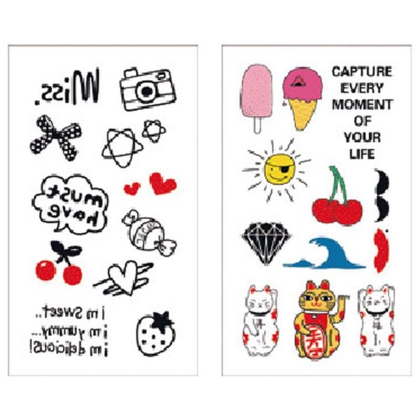 

temporary tattoos cartoon tattoo sticker safe children funny pattern body art gift