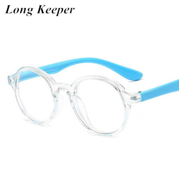 

sunglasses anti blue light glasses for children round flexible legs blocking kids computer frame eyewear goggles, White;black