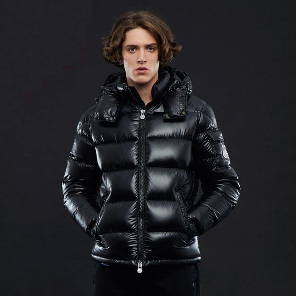 

2021 new men's winter warm men casual snow parkas overcoat white duck down hooded coat male thicken windbreaker jacket y17h, Black