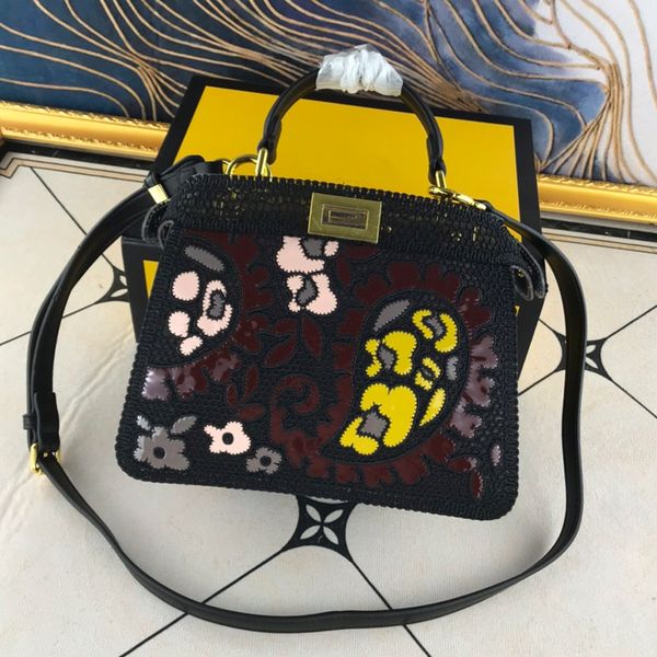 

embroidery handbag large tote bag crossbody shoulder bags fashion letter removable strap classic twist lock golden hardware