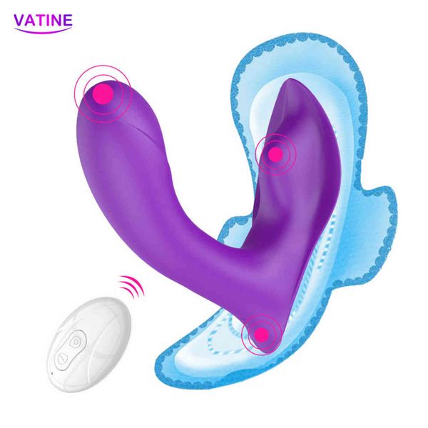 NXY Vibratoren Drahtlose Unterwäsche Sexspielzeug für Frauen Dildos Analplug Vagina Massagegerät Weibliche Masturbation Erwachsene Waren Maschine Erotik 1119