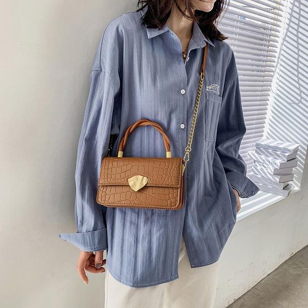 

shoulder bags high sense female bag 2021 texture portable chain single messenger small purses and handbags luxury designer