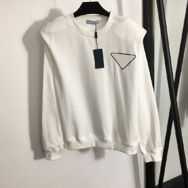 

women's printed cotton crew neck pullover, multi-functional casual, loose, long sve, 2021, White;black
