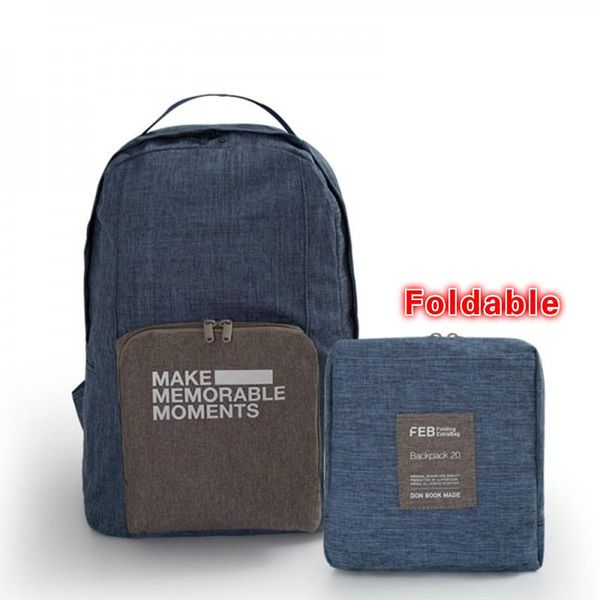 

backpack portable foldable travel waterproof folding luggage organizer bagpack for women men hiking bags