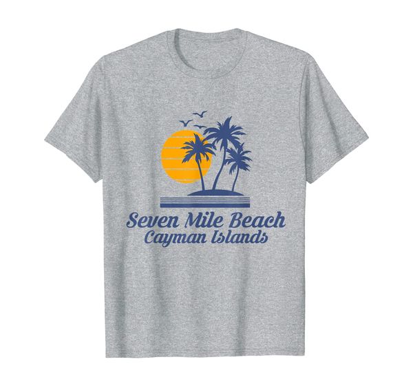 

Seven 7 Mile Beach Cayman Islands Tourist Souvenir Vacation T-Shirt, Mainly pictures