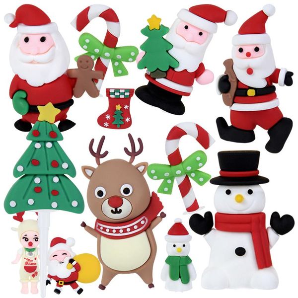 

other festive & party supplies christmas cake er dessert decor my first birthday decorations ceramics tree santa claus reindeer