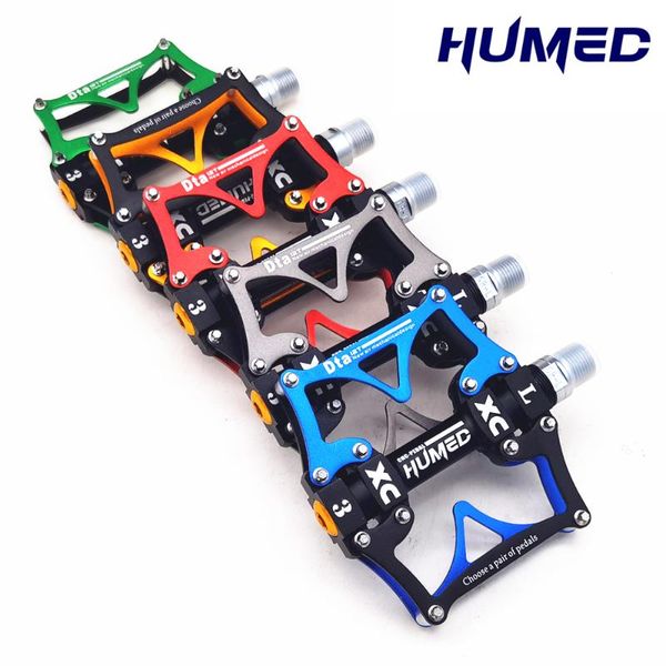 

bike pedals 2021 mountain bicycle cycling ultralight aluminium alloy 3 bearings mtb bicicleta flat bmx