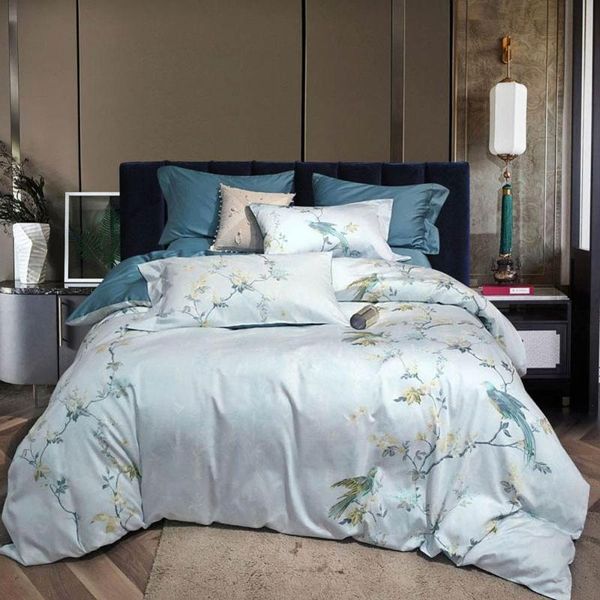 

bedding sets svetanya silkly egyptian cotton linens printed sheet pillowcase duvet cover king  europe double size