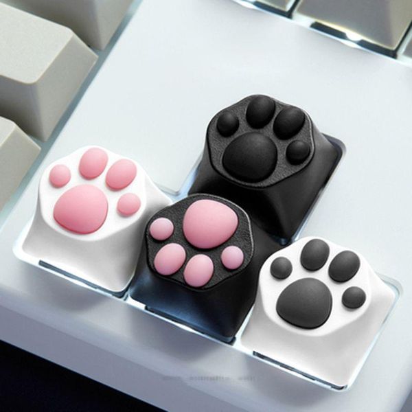 

abs silicone cartoon cute cat paws keyboard key caps for cherry mx switches