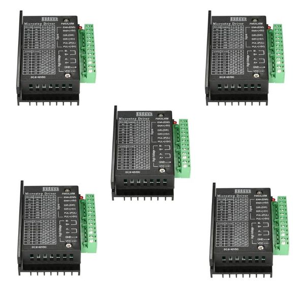 

integrated circuits 5pcs cnc single axis 4a tb6600 stepper motor drivers controller module speed control regulator