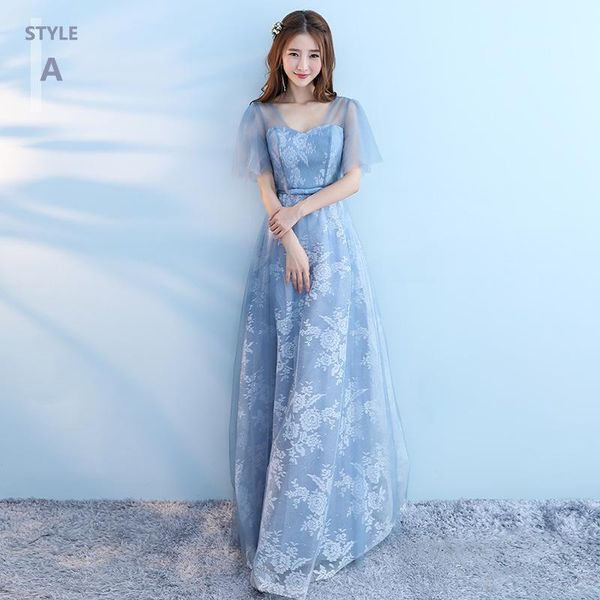 

ethnic clothing bridesmaid embroidery flower wedding party lace dresses elegant flare sleeve strapless marry dress skirt spring gown vestido, Red
