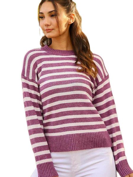 

women's sweaters crew neck women sweater autumn winter season 2021 fashion casual lady outside acrylic fabric high quality, White;black