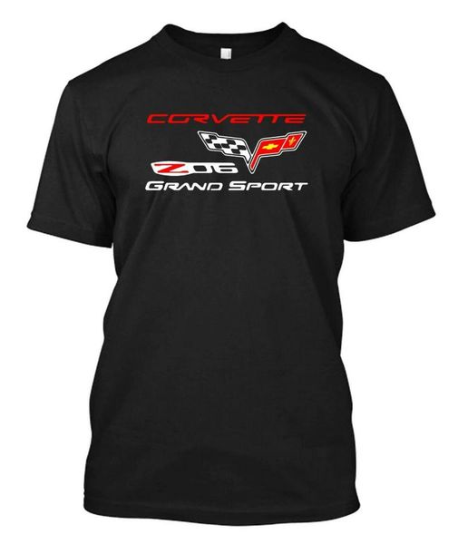 

men's t-shirts corvette z06 racing logo - custom t-shirt tee, White;black