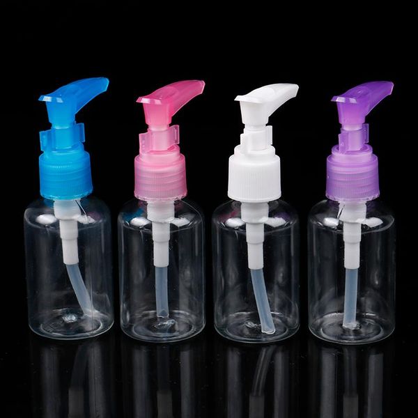 

storage bottles & jars 2pcs 50ml pet bottle plastic pressed pump cosmetic dispensing