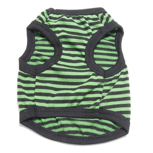 

dog apparel fashionable cute summer clothes teddy colorful strip vest pet supplies for dogs cats