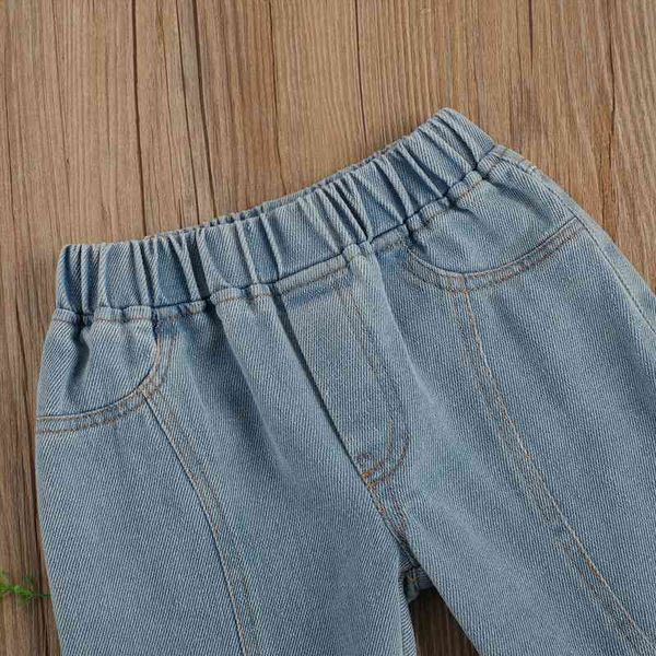 

kids girl pants wide leg trousers, side pockets fall high waist ruffle lace floral bell bottoms 2 7t, Blue