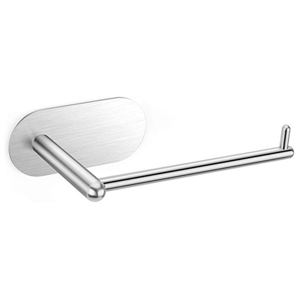 

toilet paper holders holder for bathroom kitchen, self adhesive wall mount tissue roll dispenser towel