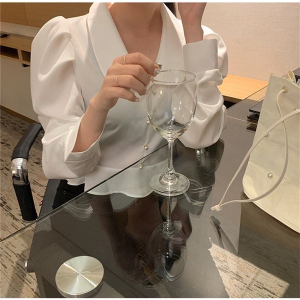 

2021 new spring vintage cotton shirt female oversize womens long sleeve girls blouse summer plus women blouses femme blusas 7xod, White