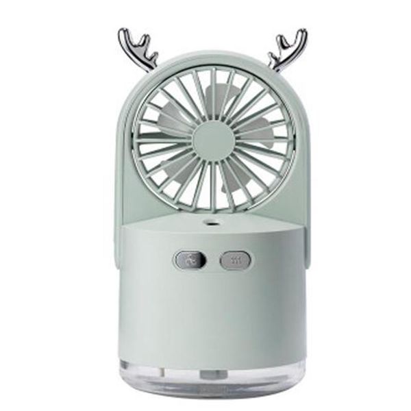 

electric fans fawn spray fan multifunctional two-in-one usb charging portable handheld mini table humidifier
