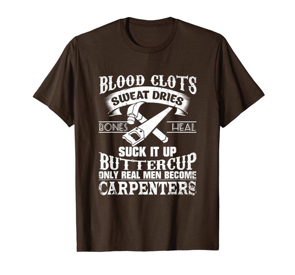 

mens only real men become carpenters t-shirt, White;black