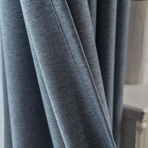 

curtain & drapes 2021 thickened full shading cotton and linen nordic simple curtains for living dining room bedroom
