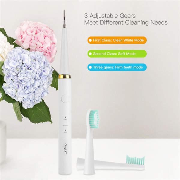 

teeth cleaning tools home dental care kit electric toothbrush cordless dental calculus remover blue with mouth mirror 3 gears 36
