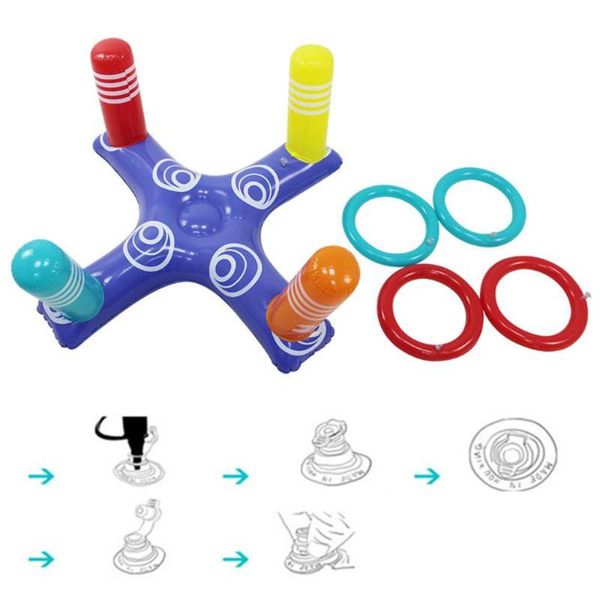 

pool & accessories inflatable ring toss toy water floating swimming kids adults interactive throwing game for beach