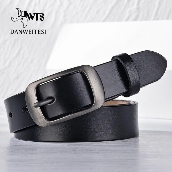 

belts [dwts] women belt female genuine leather lady pin buckle fashion classic simplicity leisure jeans, Black;brown