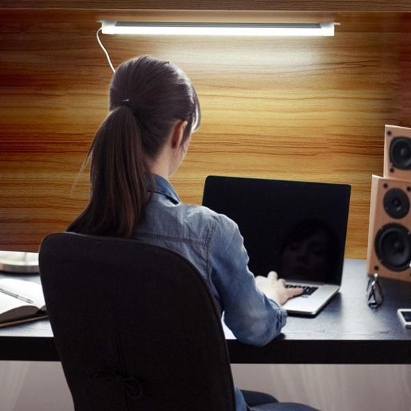 

3 color under cabinet lighting eye-caring table lamp kitchen bedroom lighting wall lamp usb rechargeable bar led closet light
