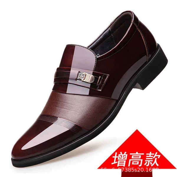 

shoes casual leather men's heightening 8cm inner 6cm formal u1qe y2bc, Black