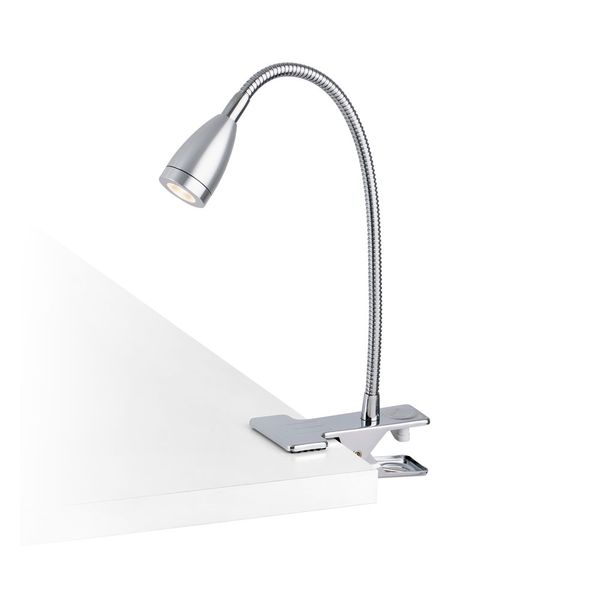 

ch metal made clip on table lamps side desk lamp book light for reading/working 3w led 200lm ac100-240v us plug in cords