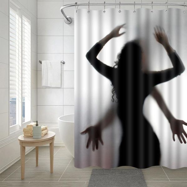

shower curtains halloween decor horror bloody hands curtain window bathroom 180*180cm