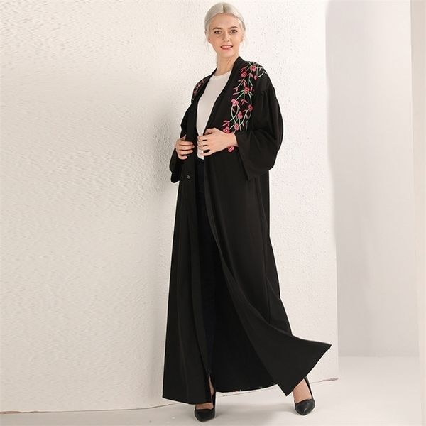 

black open abaya kimono dubai kaftan turkey islam clothing muslim dress caftan abayas for women robe femme ramadan eid mubarak, Red