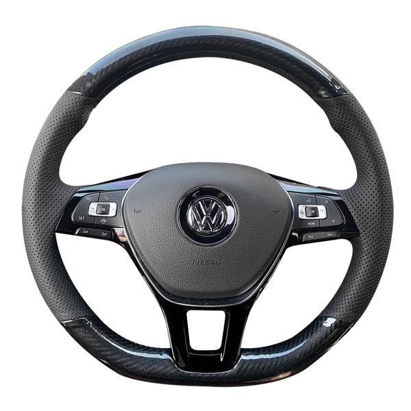 Die Carbonfaser-Lenkradabdeckung ist für Volkswagen Suteng New CC Golf Bora Tuang Tuyue geeignet