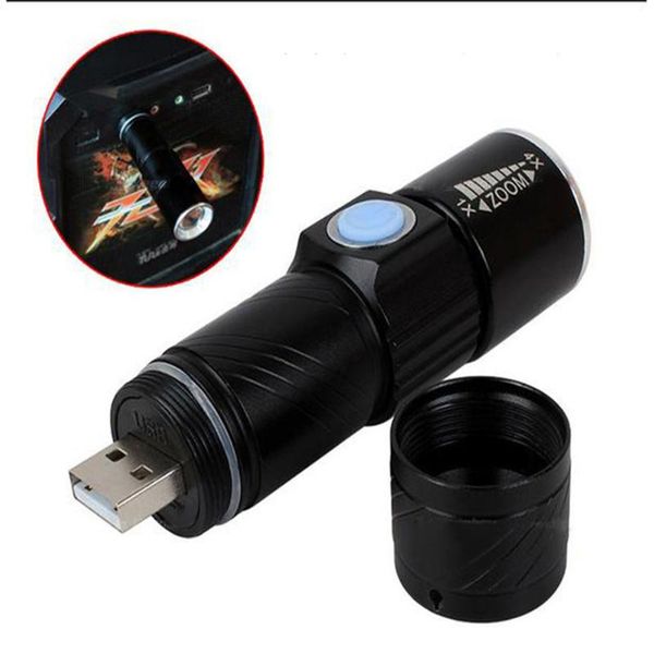 

flashlights torches 3 mode tactical flash light torch mini zoom rechargeable powerful usb led ac lanterna for outdoor travel pocket tools