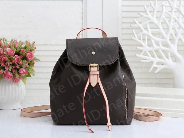 

2021 backpack luxury designer backpack ladies genuine leather handbag fashion backpack presbyopic shoulder bag handbag 810