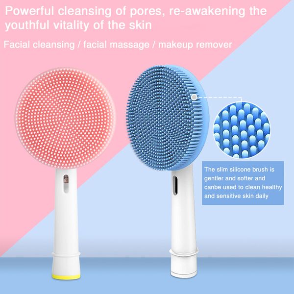 

facial cleansing brush suitable for oral-b toothbrush head electric toothbrush handle facial massager and cleanser brush heads