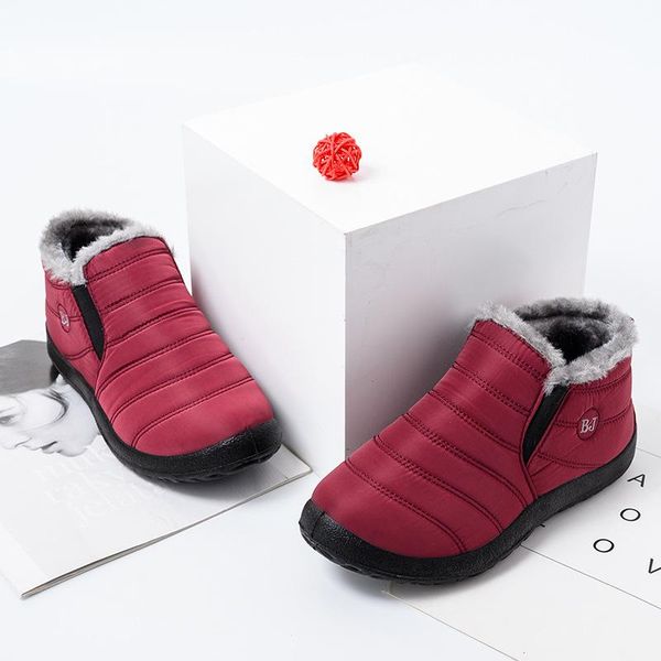 

boots winter warm women boots2021 casual cotton-padded shoes soft bottom waterproof old beijing cotton handmade snow, Black