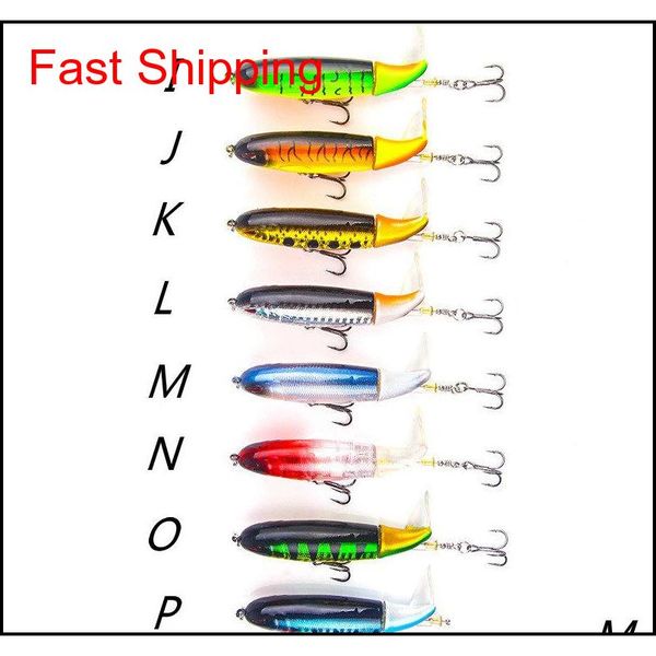 

whopper plopper 105mm 17.2g artificial water fishing lure artificial hard bait poper wobbler rotating tail fishing wmh home2006