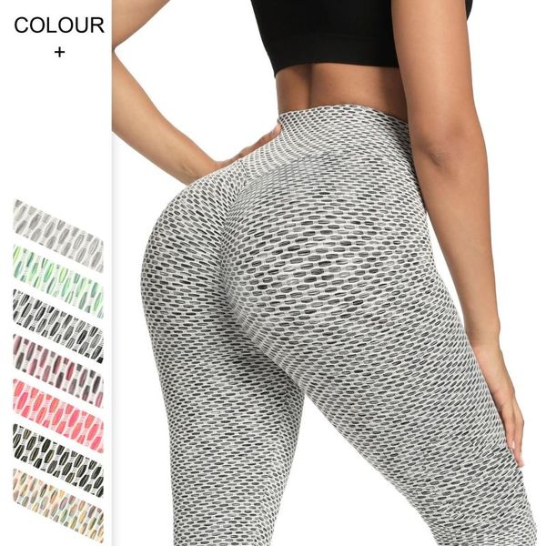 

yoga outfit women leggings corset hip lift tightsho running honeycomb sport elastic influencer scrunch bum